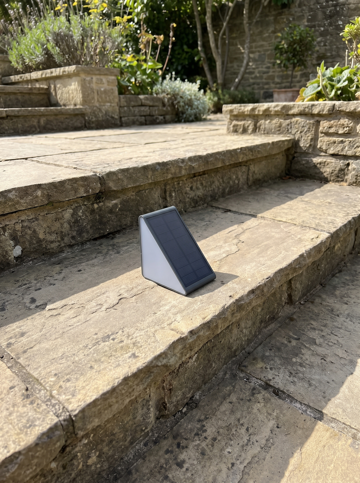 Solene Solar Stair Lights for Steps with Safe Footing daylight scale