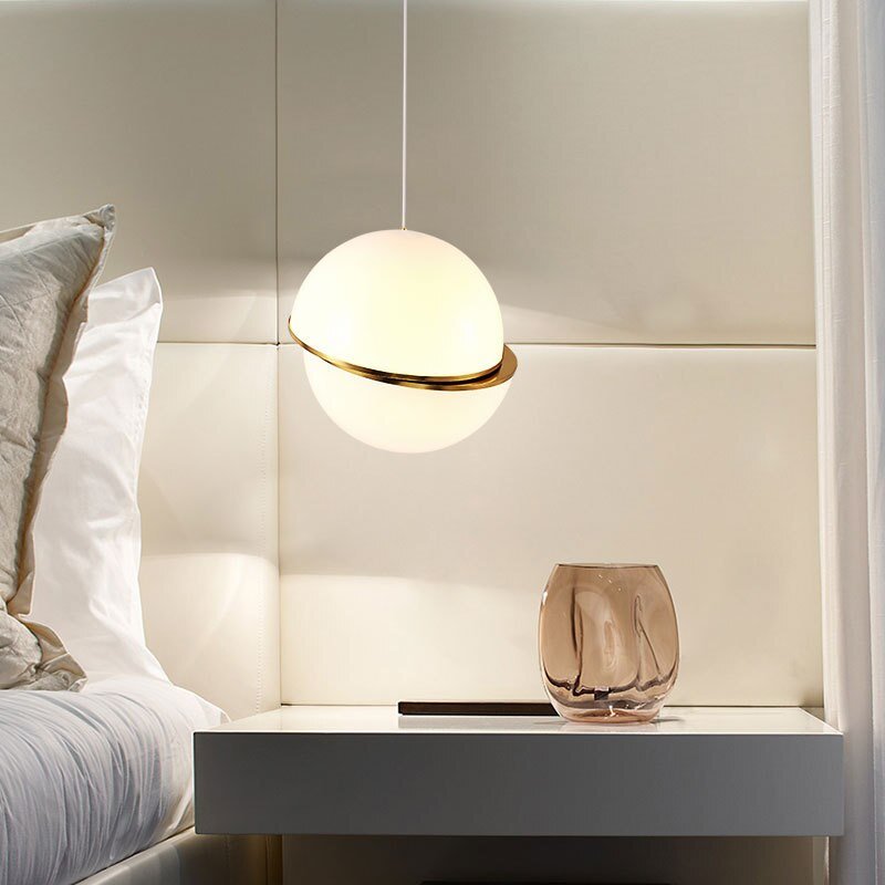 Jules Playful Globe Pendant for Dining with Offset Spheres
