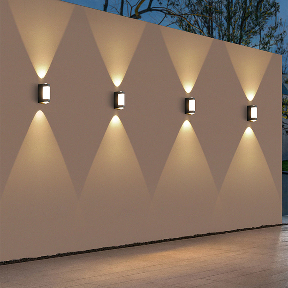 Marve Faceted Outdoor Wall Light