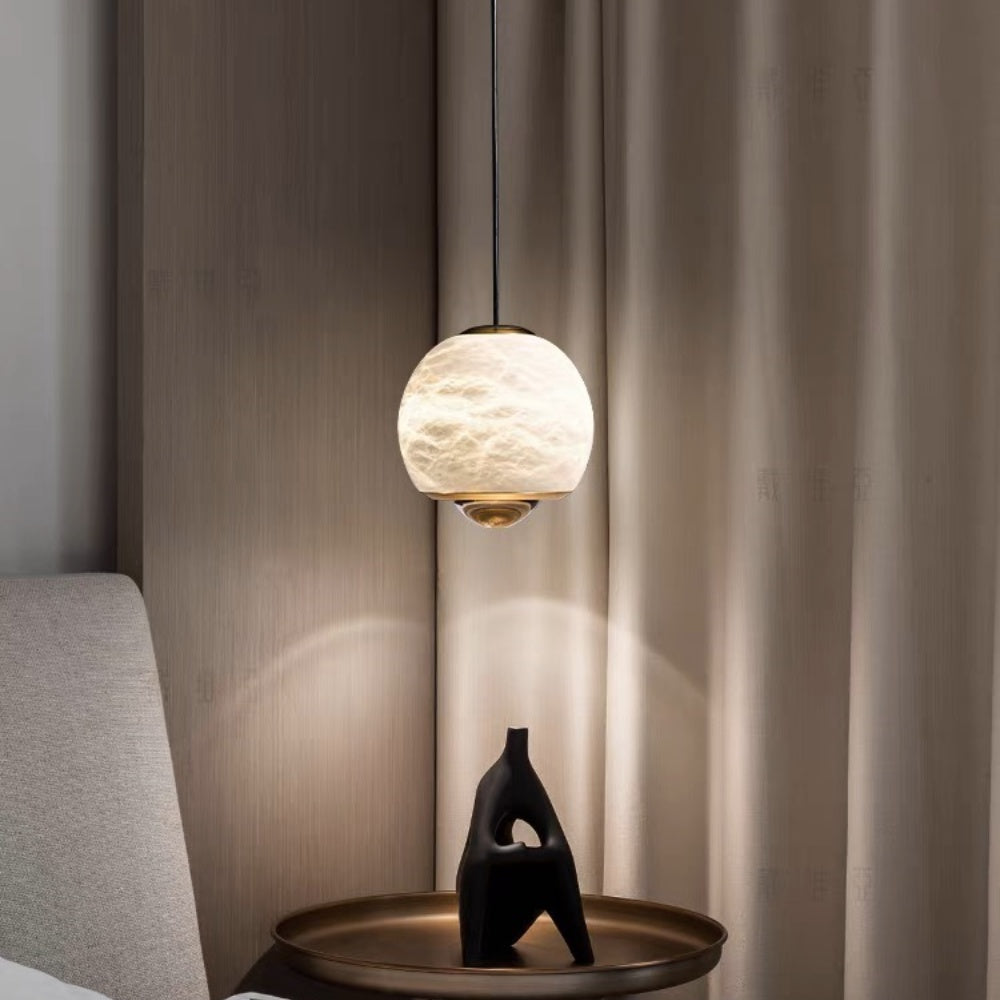 Lane Refined Marble Pendant for Bedsides with 3-Colour LED