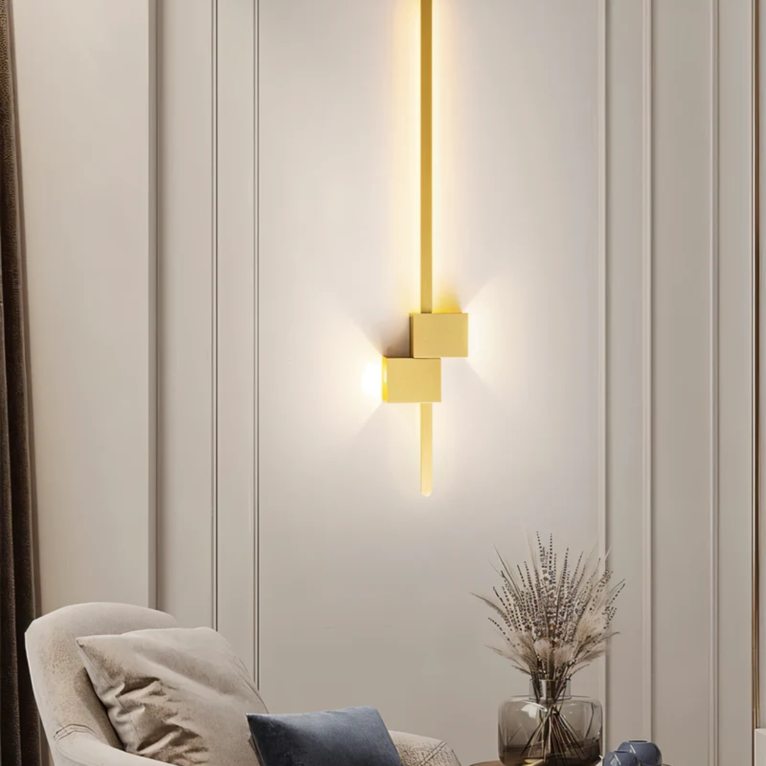 Marlowe Slim Aluminium Wall Light for Halls with Warm LED