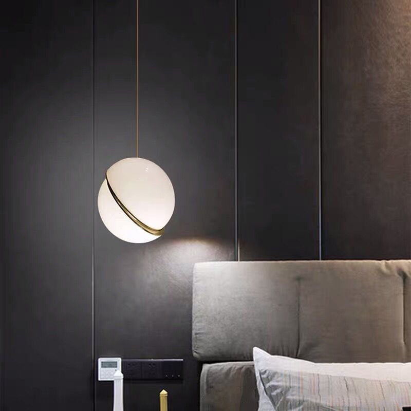 Jules Playful Globe Pendant for Dining with Offset Spheres