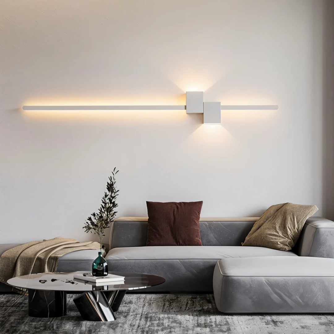 Marlowe Slim Aluminium Wall Light for Halls with Warm LED
