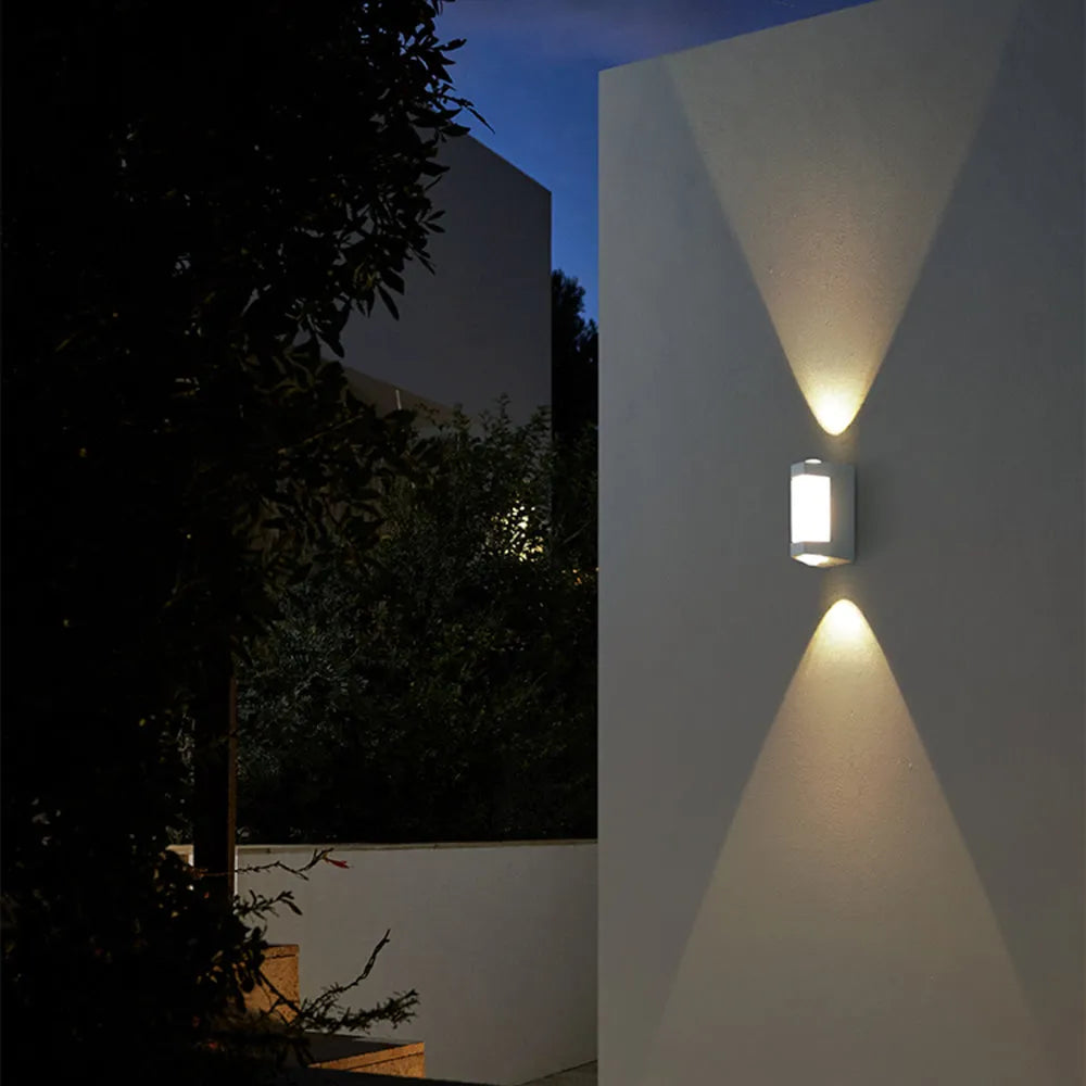 Marve Faceted Outdoor Wall Light