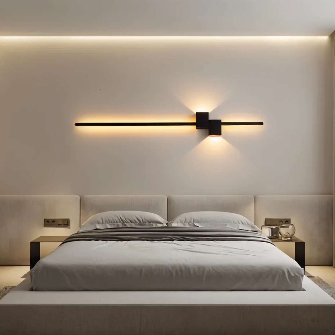 Marlowe Slim Aluminium Wall Light for Halls with Warm LED