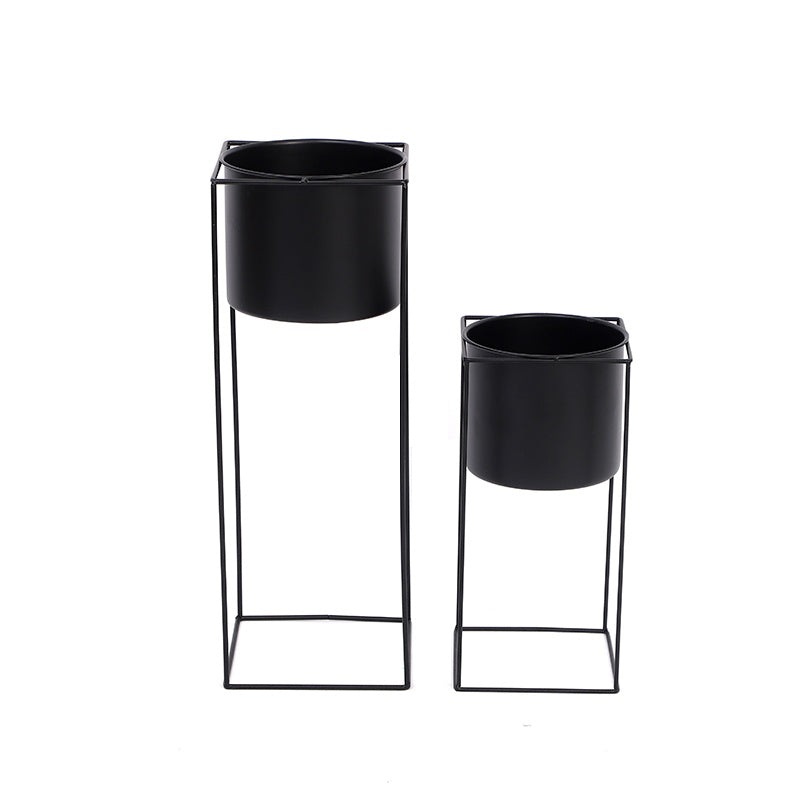 Modern Rectangular Metal Indoor Plant Stand