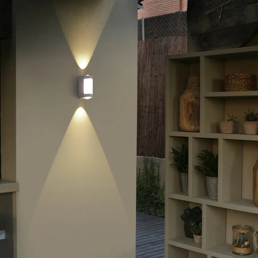 Marve Faceted Outdoor Wall Light