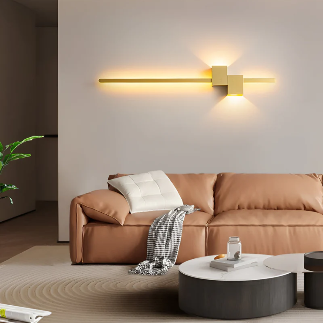 Marlowe Slim Aluminium Wall Light for Halls with Warm LED
