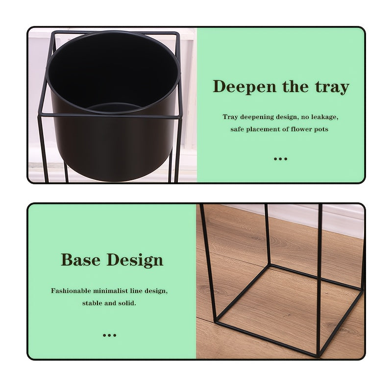 Modern Rectangular Metal Indoor Plant Stand