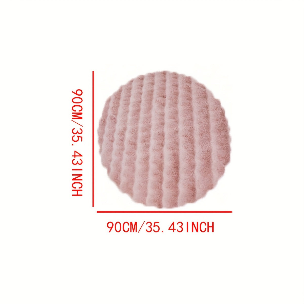 Cloud Comfort Round Bubble Rug in Soft Fleece