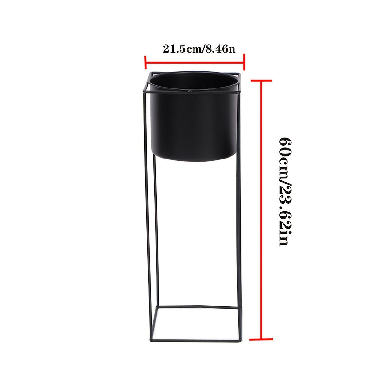 Modern Rectangular Metal Indoor Plant Stand
