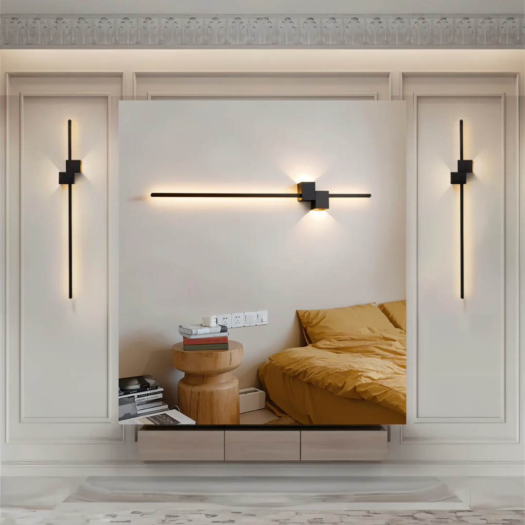 Marlowe Slim Aluminium Wall Light for Halls with Warm LED