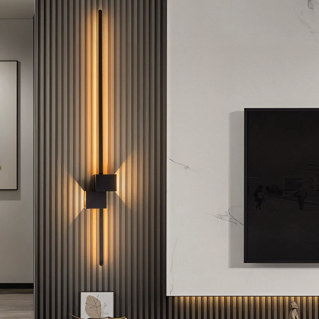 Marlowe Slim Aluminium Wall Light for Halls with Warm LED
