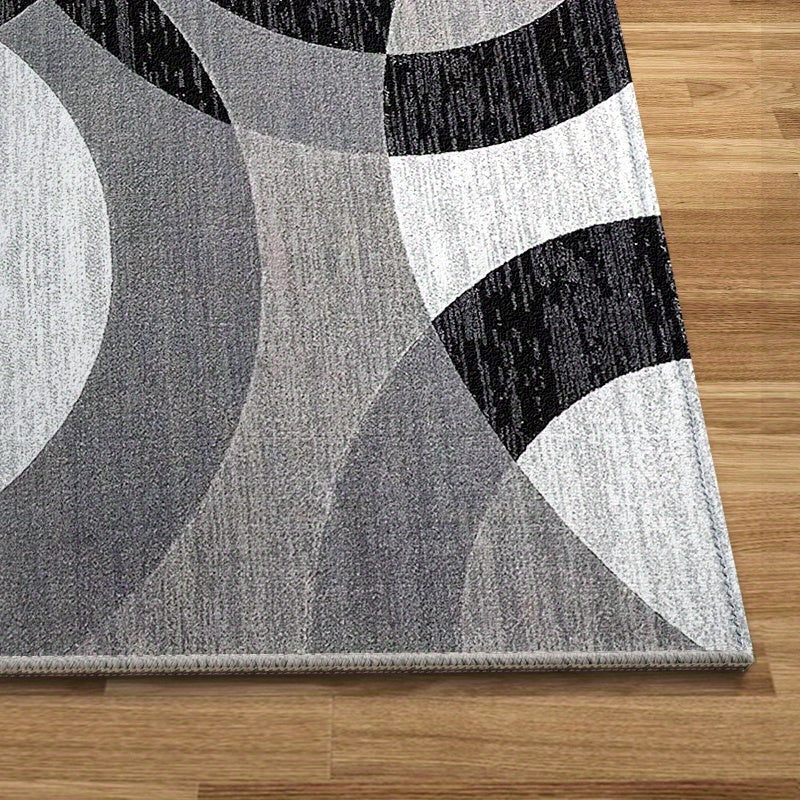 Orbit Weave Geometric Velvet Area Rug