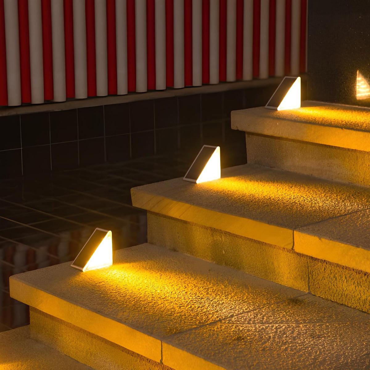 Solene Solar LED Stair Lights (Pack of 2)