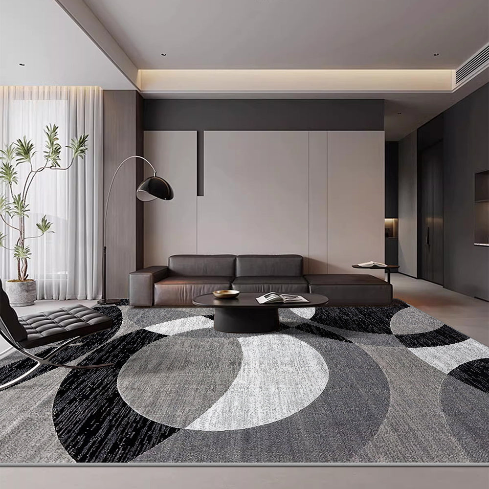 Orbit Weave Geometric Velvet Area Rug