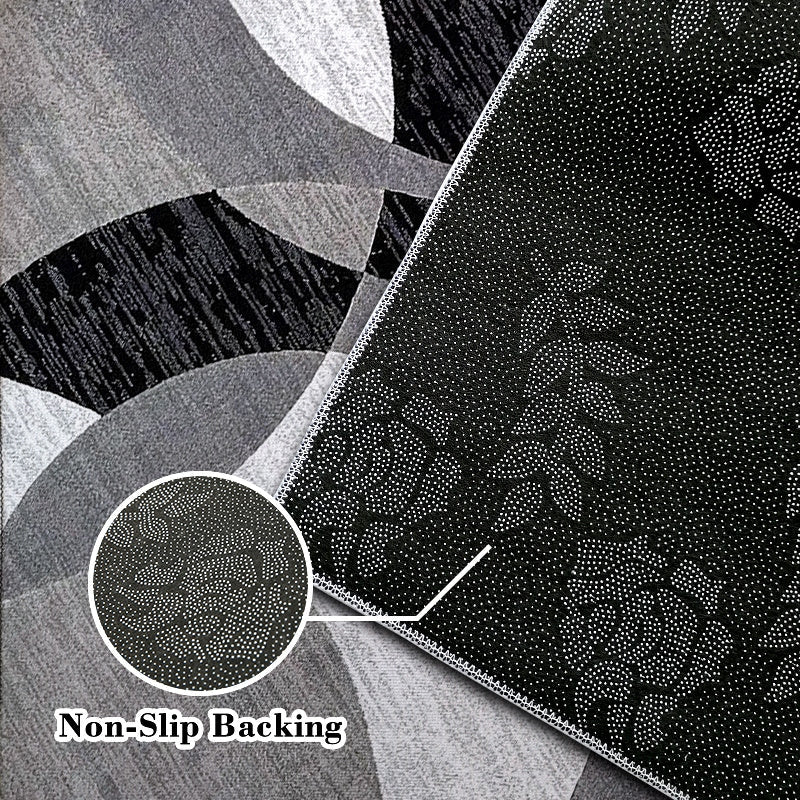 Orbit Weave Geometric Velvet Area Rug
