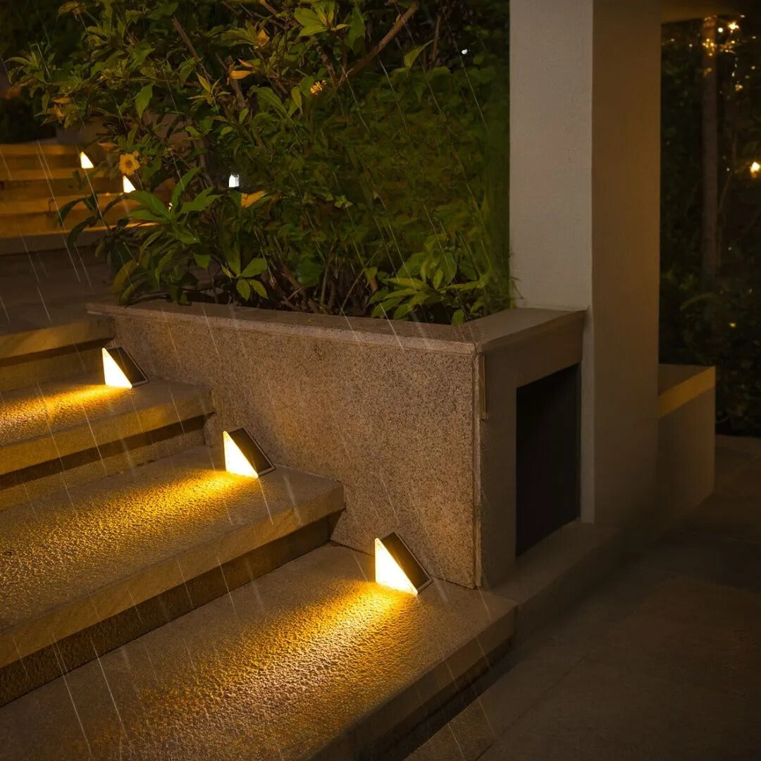 Solene Solar LED Stair Lights (Pack of 2)
