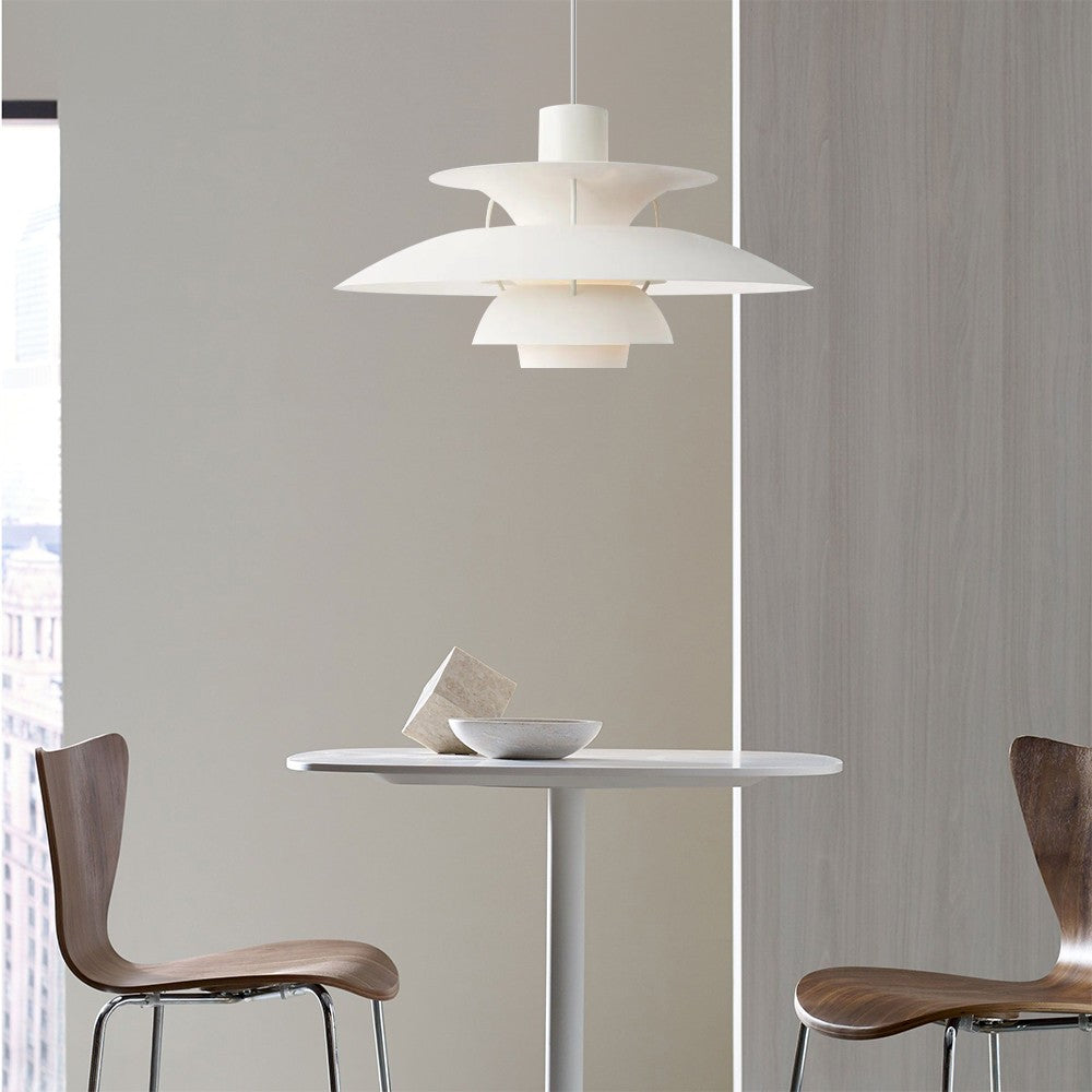 Sawyer Layered Metal Pendant for Dining with Glare Control