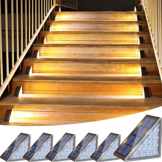 Solene Solar LED Stair Lights (Pack of 2)