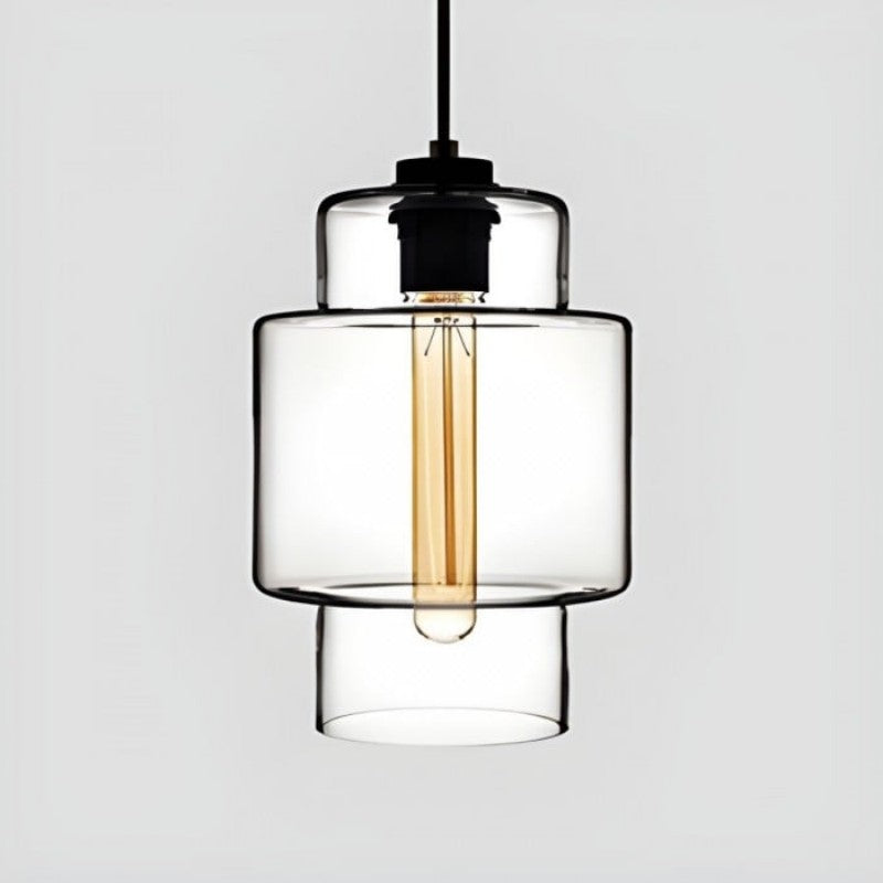 Avery Faceted Glass Pendant for Dining with Jewel-Cut Shade