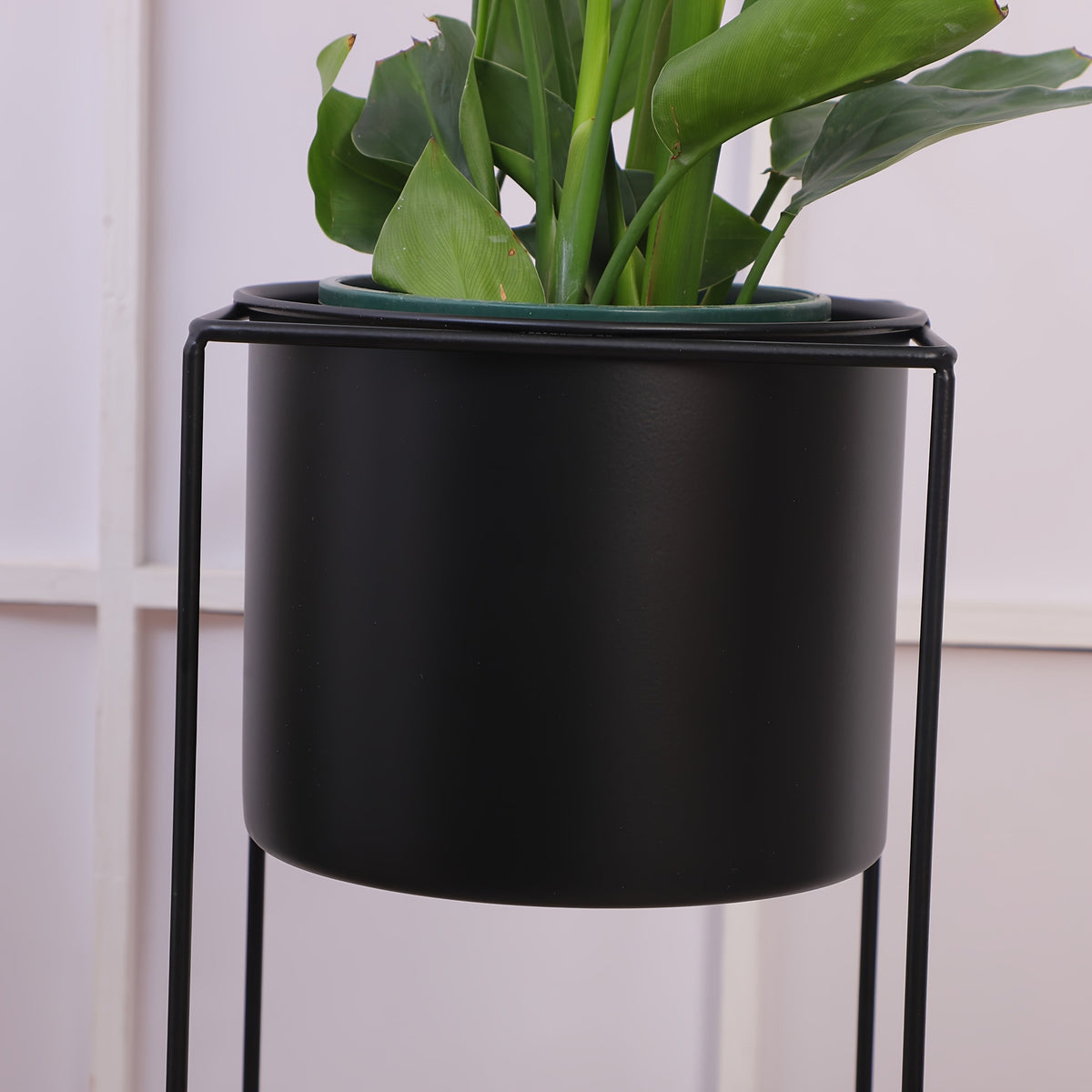 Modern Rectangular Metal Indoor Plant Stand