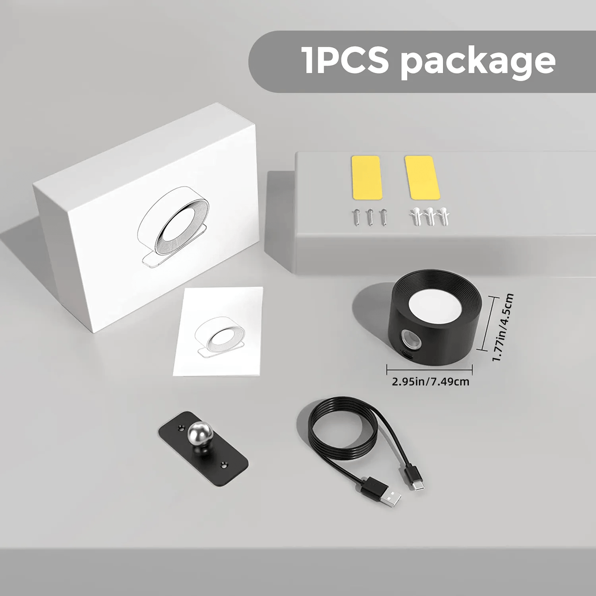 Rechargeable LED Wall Light with Touch or Remote Control