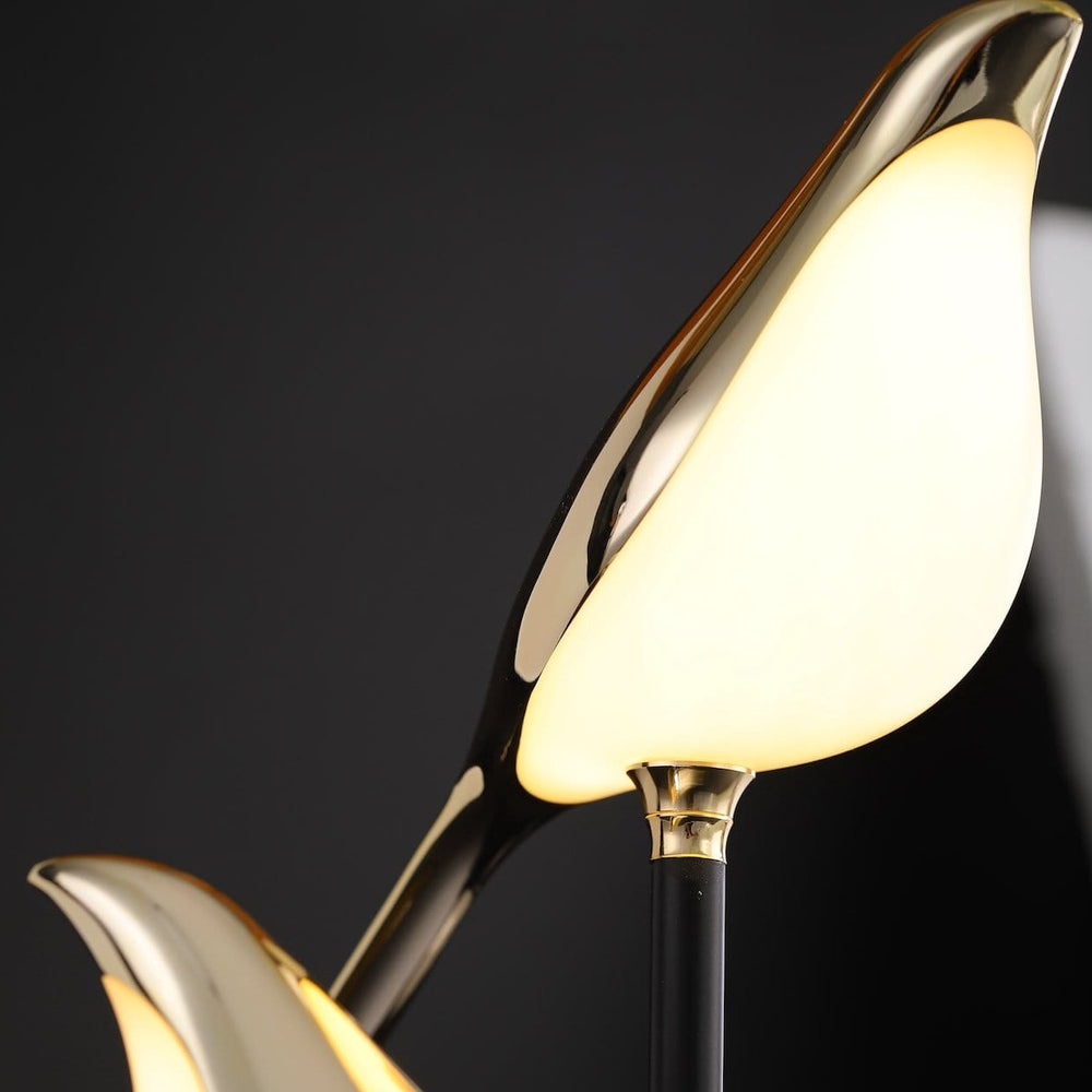 Golden Birdlight LED Wall Lamp with Twin Bird Design