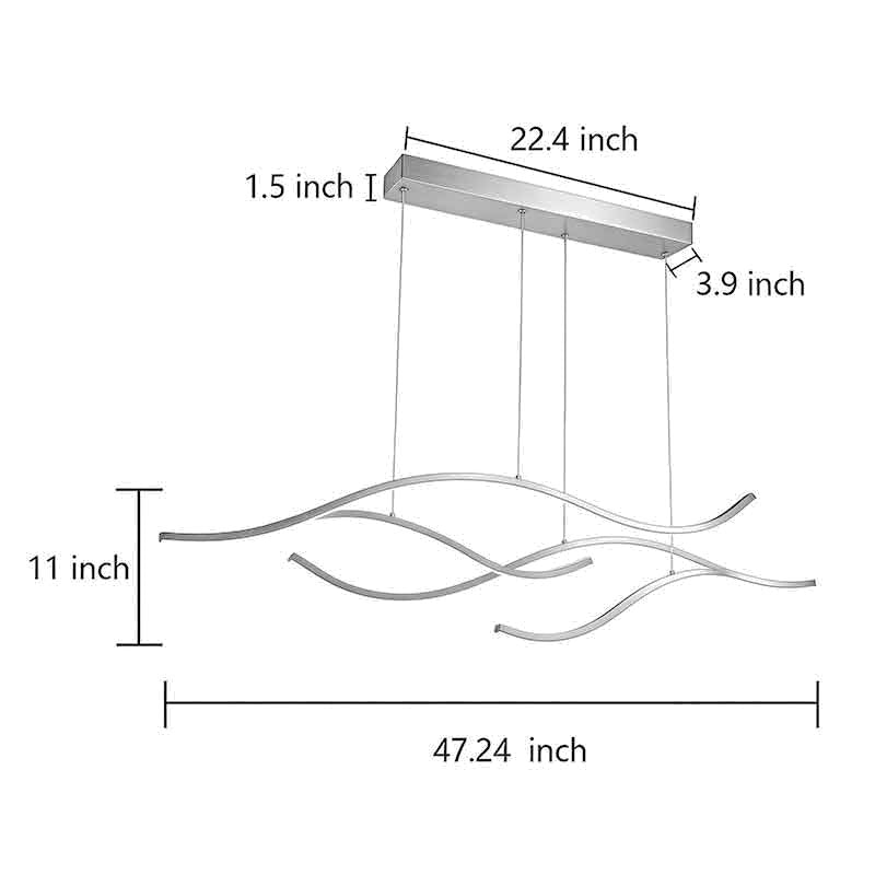 Veyra Curved LED Pendant Light