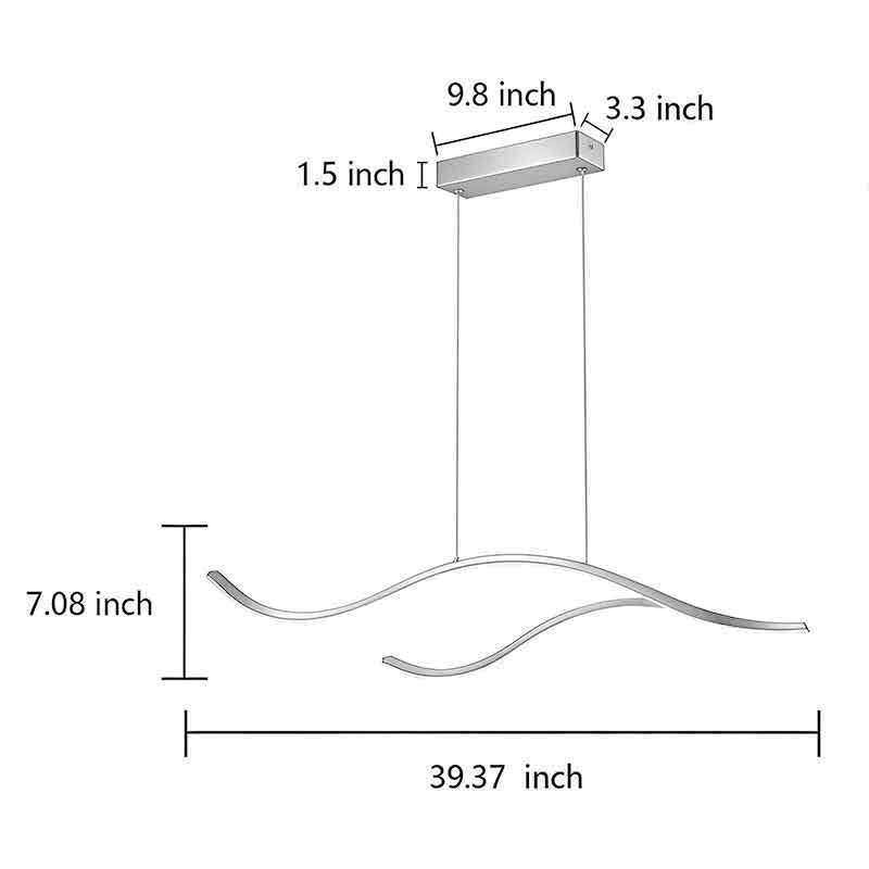 Veyra Curved LED Pendant Light