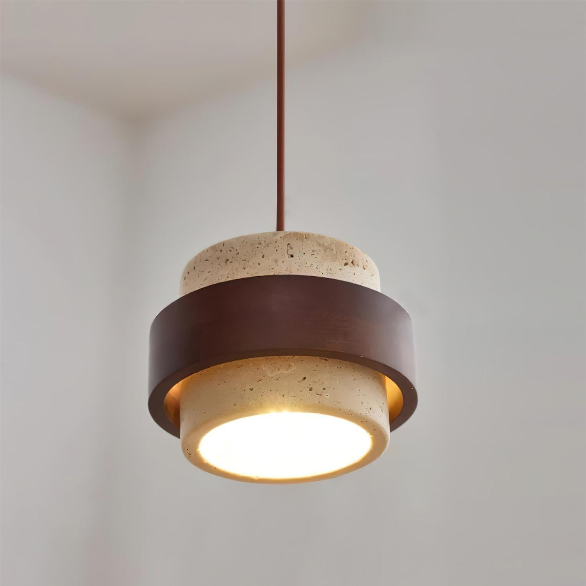 Perra Travertine Pendant Light