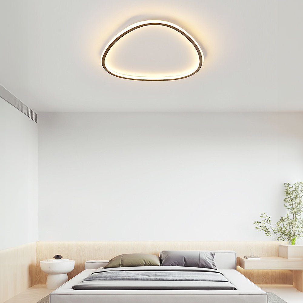 Ashby Slim Oval Ceiling Light for Bedrooms with Flush LED