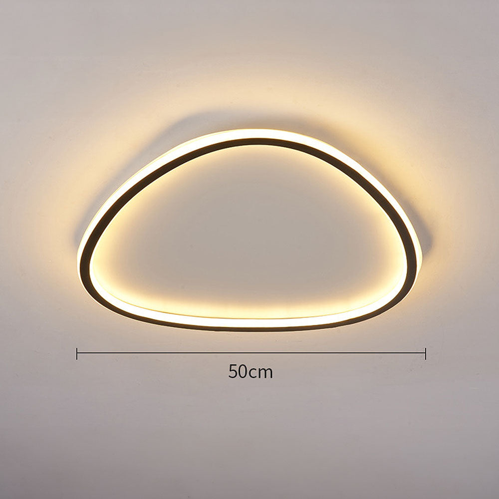 Ashby Slim Oval Ceiling Light for Bedrooms with Flush LED