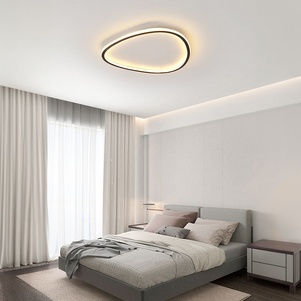 Ashby Slim Oval Ceiling Light for Bedrooms with Flush LED