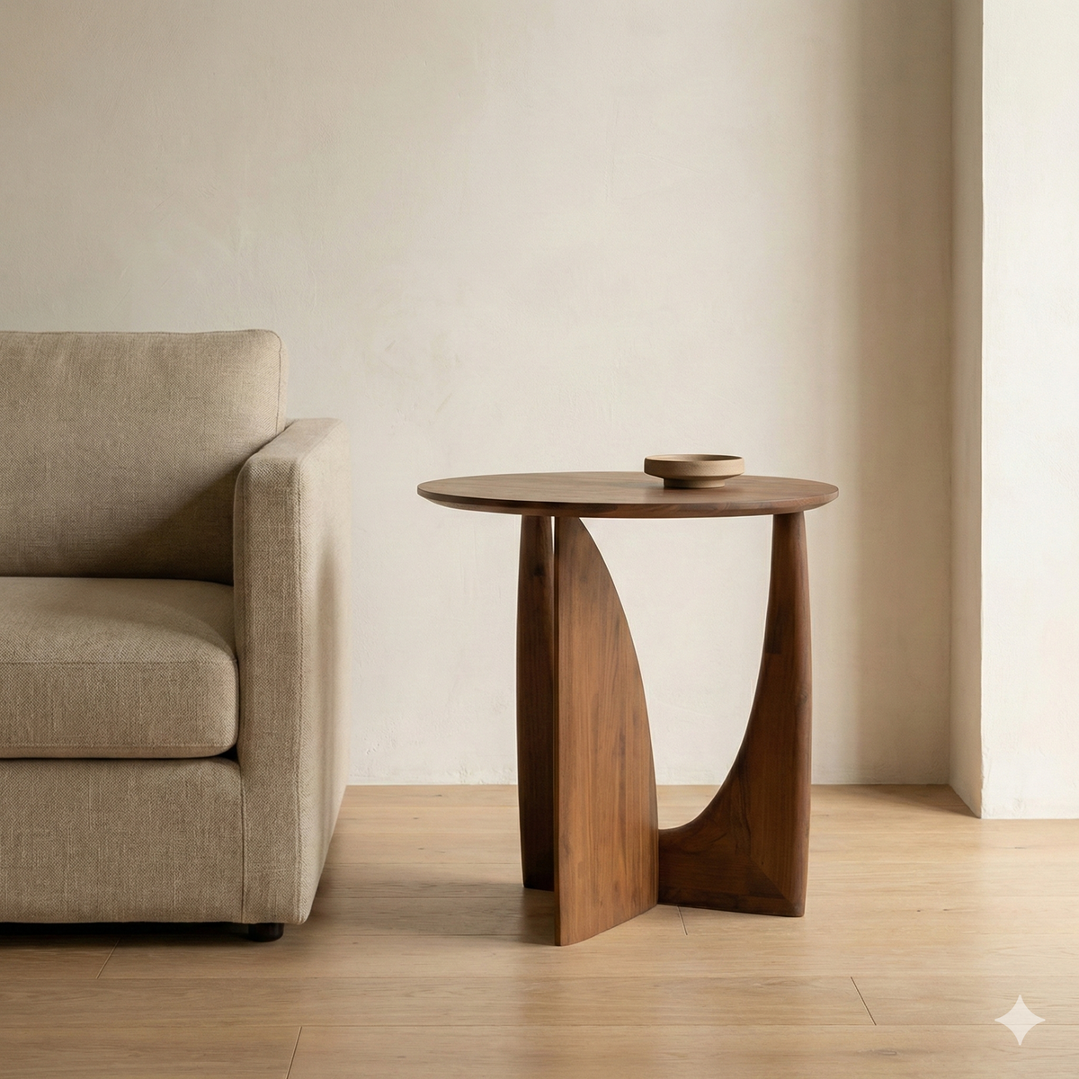 Cecilia Solid Wood Side Table