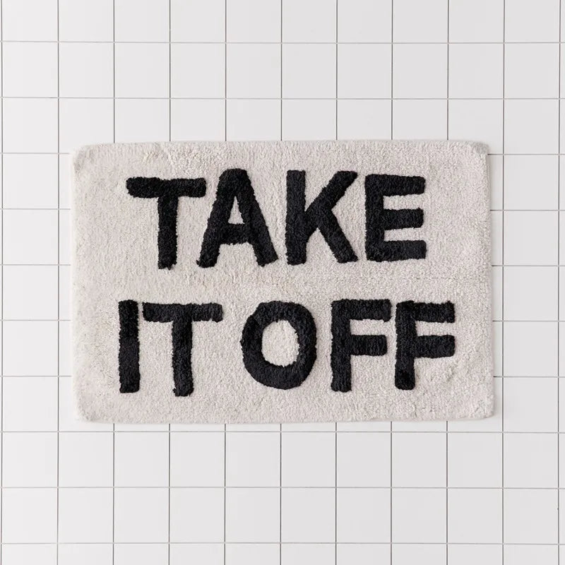 Take It Off Handcrafted Bath Mat