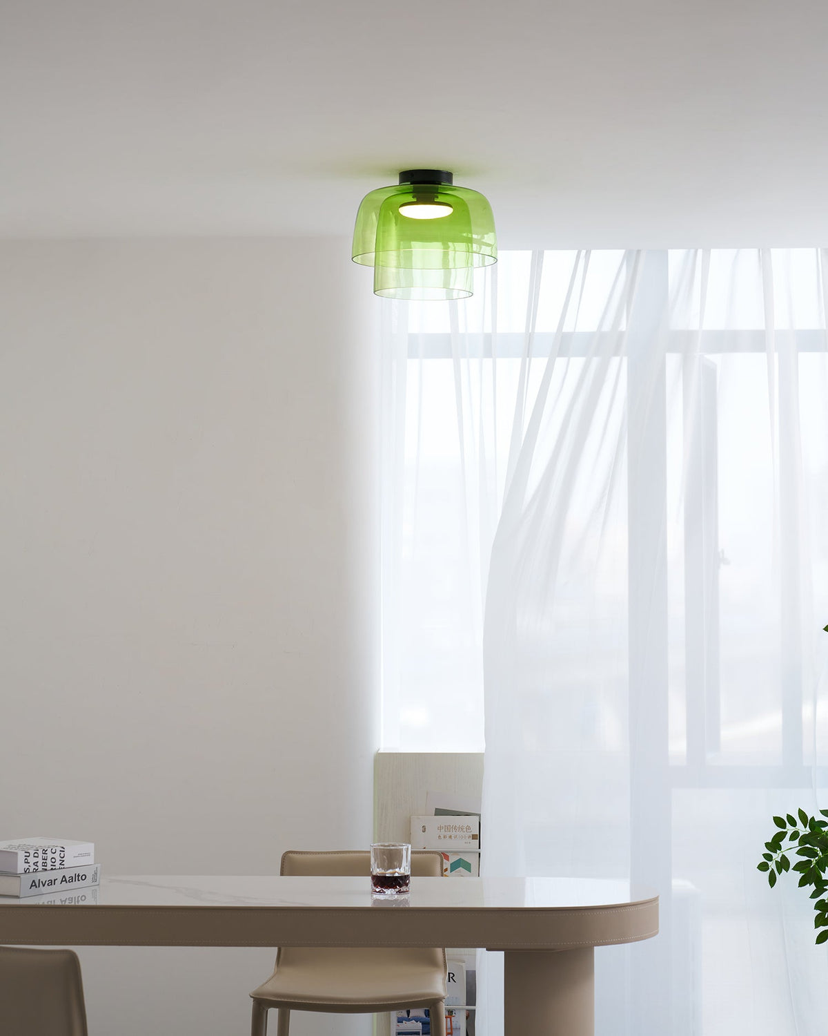 Levels Layered Glass Ceiling Lamp