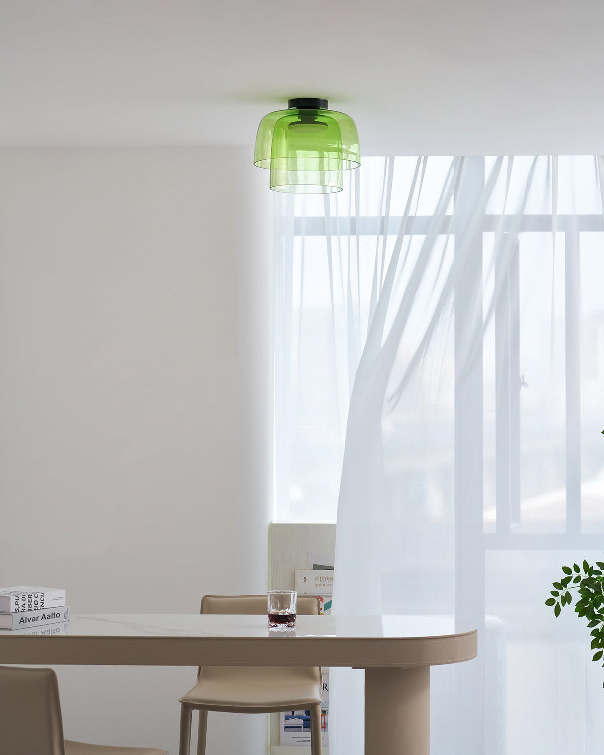 Levels Layered Glass Ceiling Lamp