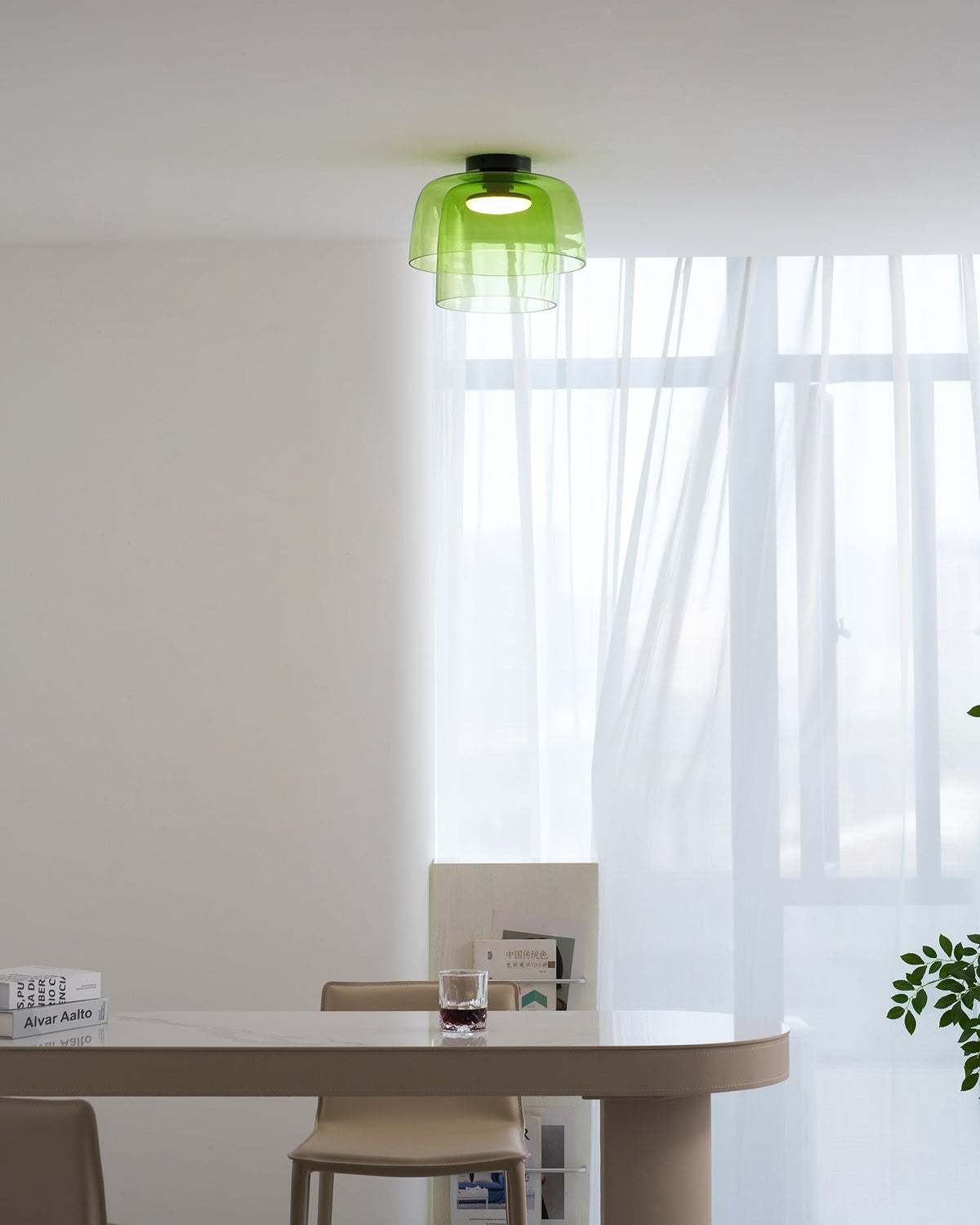 Levels Layered Glass Ceiling Lamp