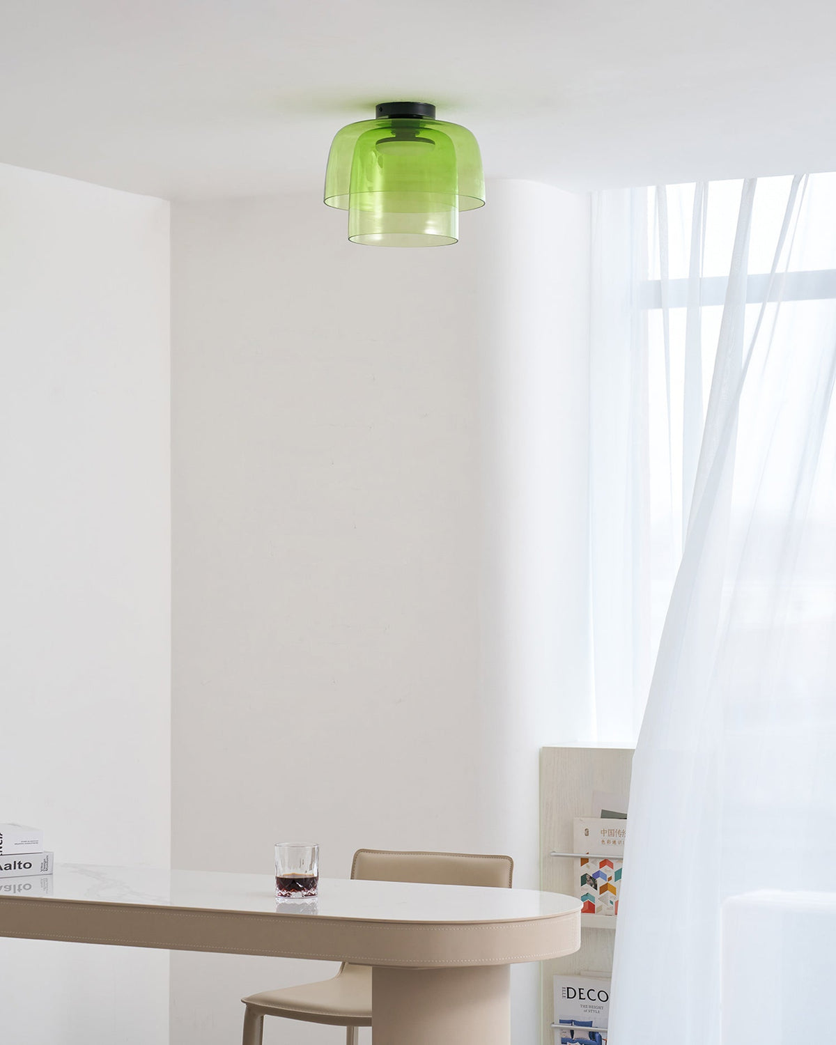 Levels Layered Glass Ceiling Lamp
