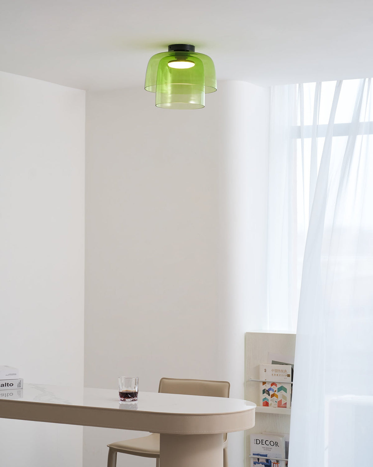 Levels Layered Glass Ceiling Lamp