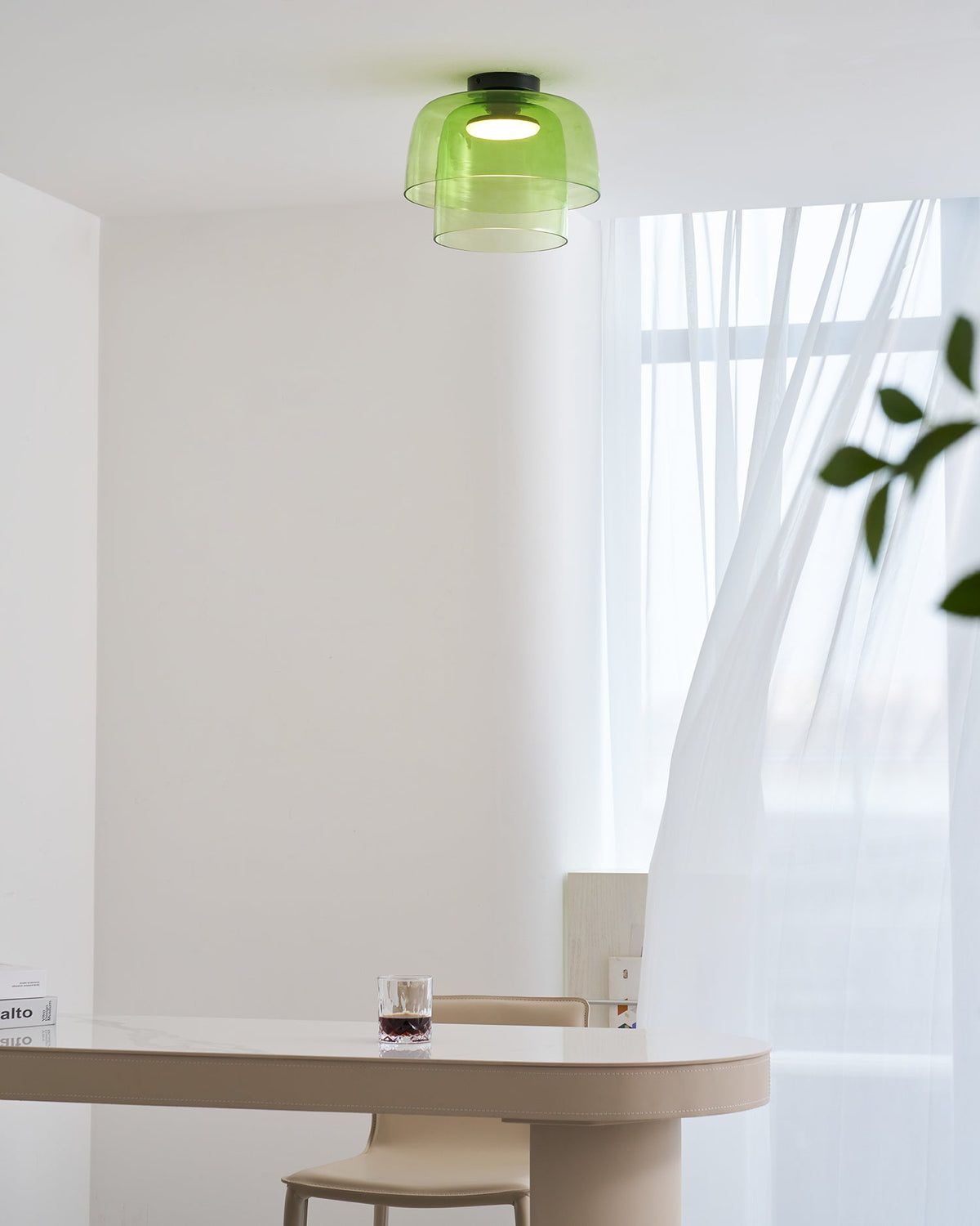 Levels Layered Glass Ceiling Lamp