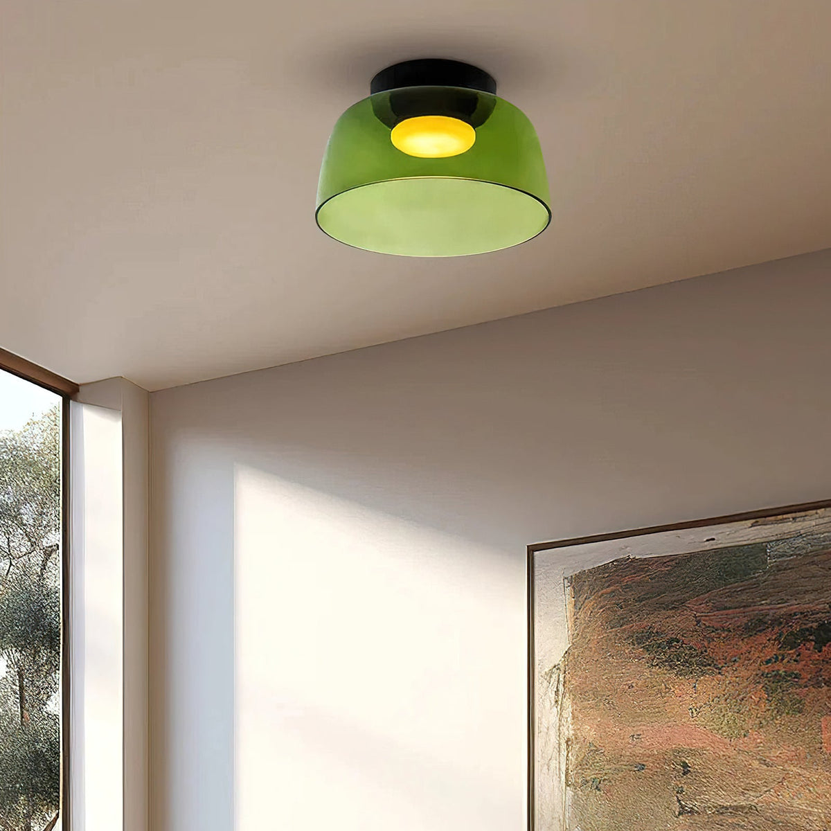 Levels Layered Glass Ceiling Lamp