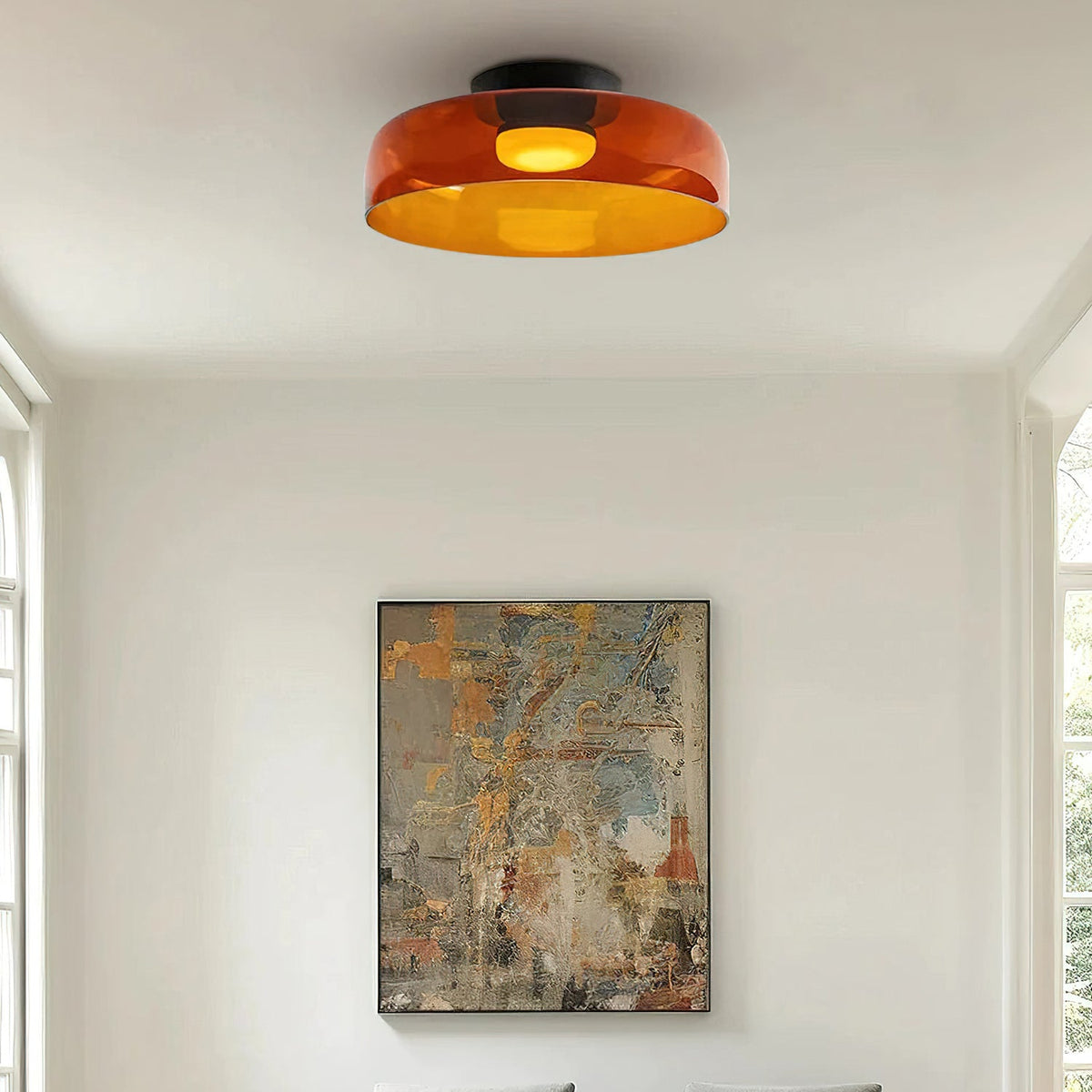 Levels Layered Glass Ceiling Lamp