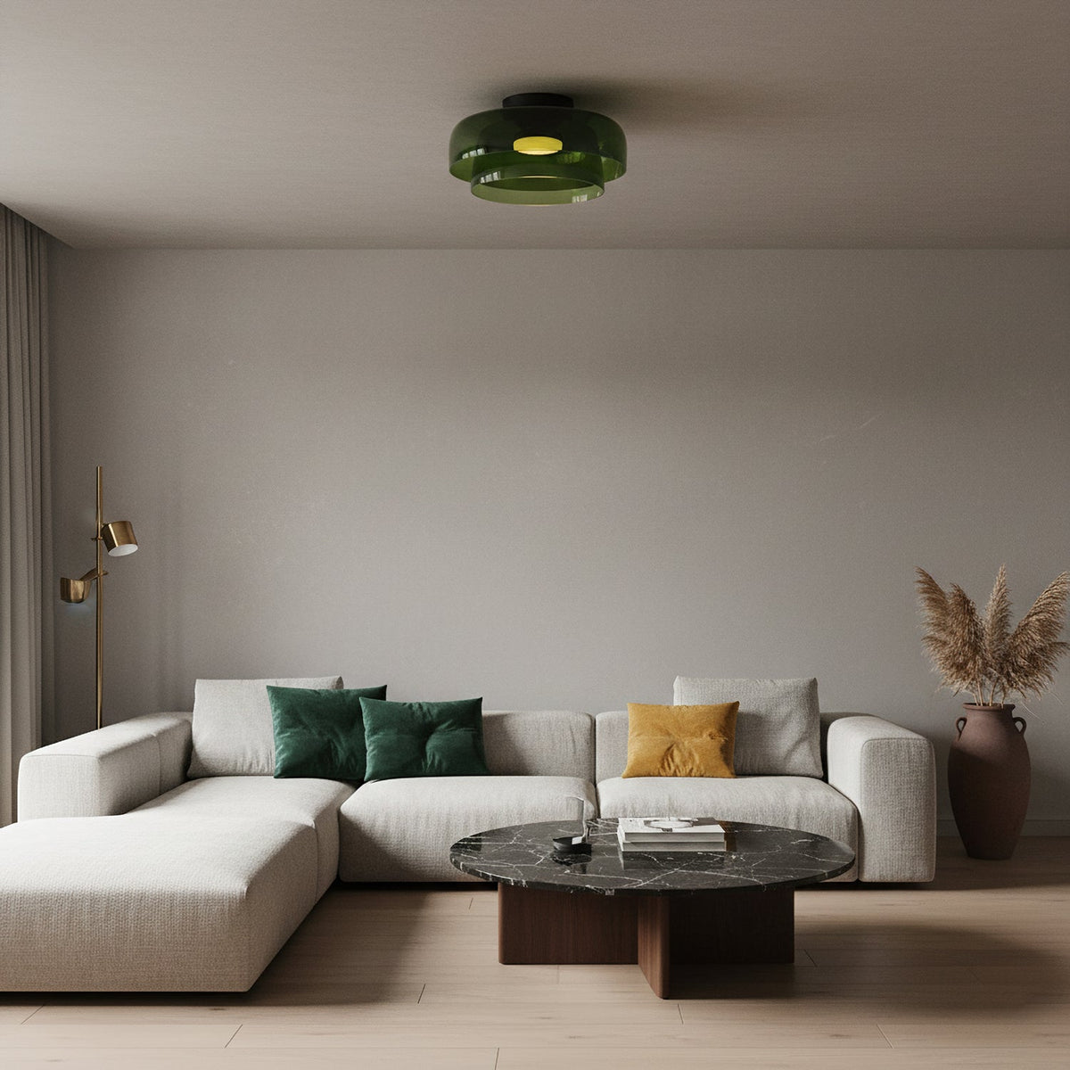 Levels Layered Glass Ceiling Lamp