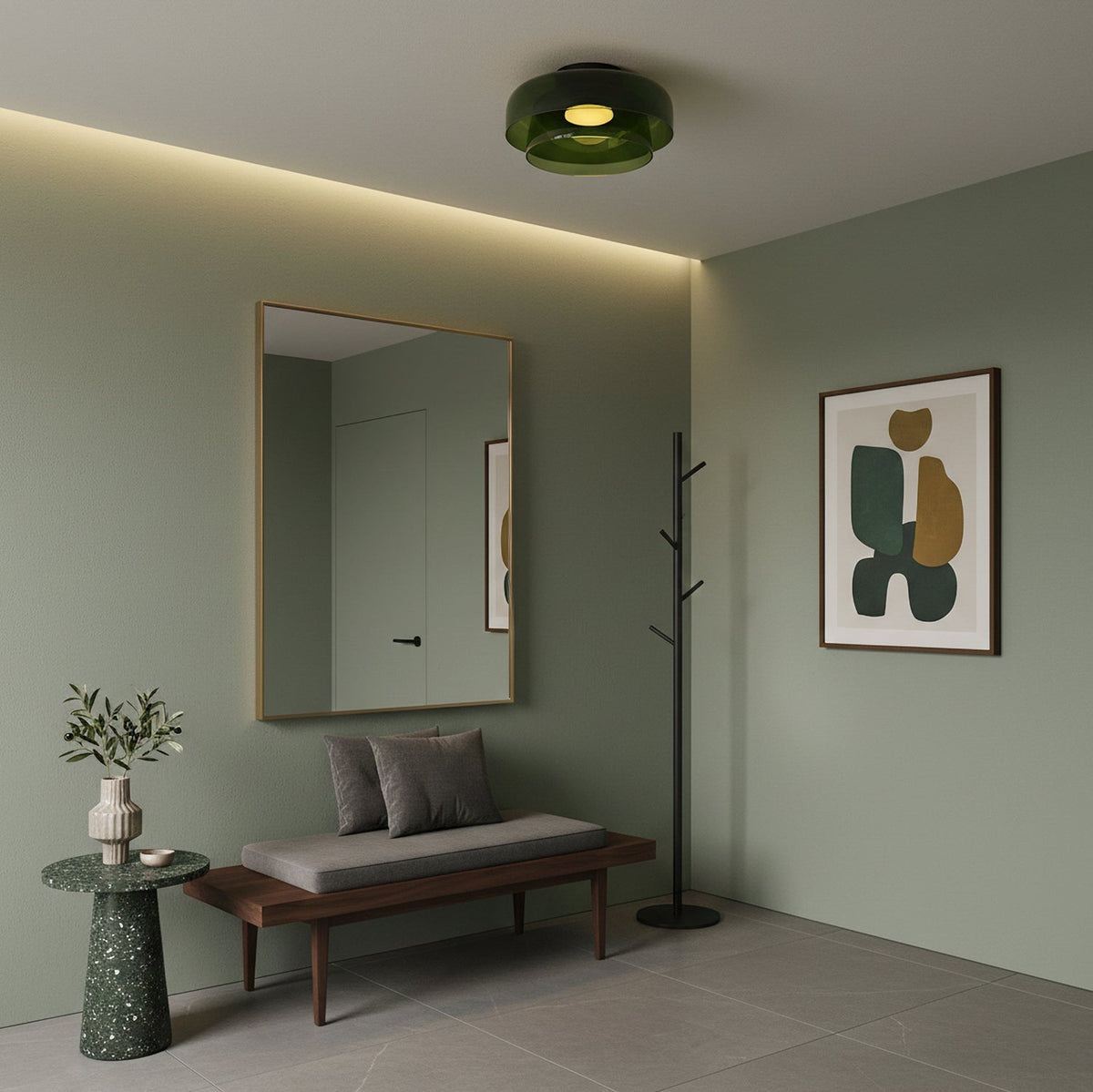 Levels Layered Glass Ceiling Lamp