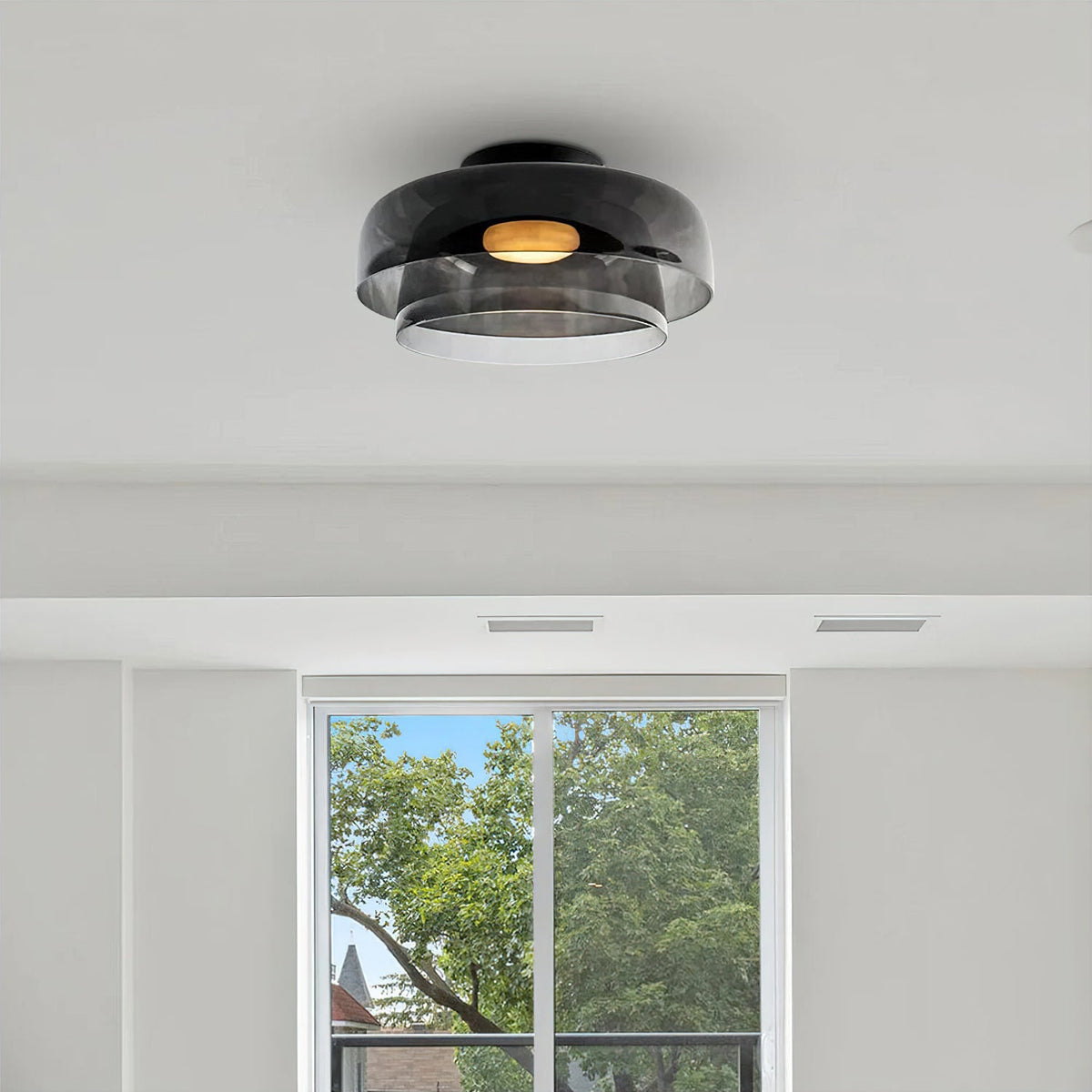 Levels Layered Glass Ceiling Lamp