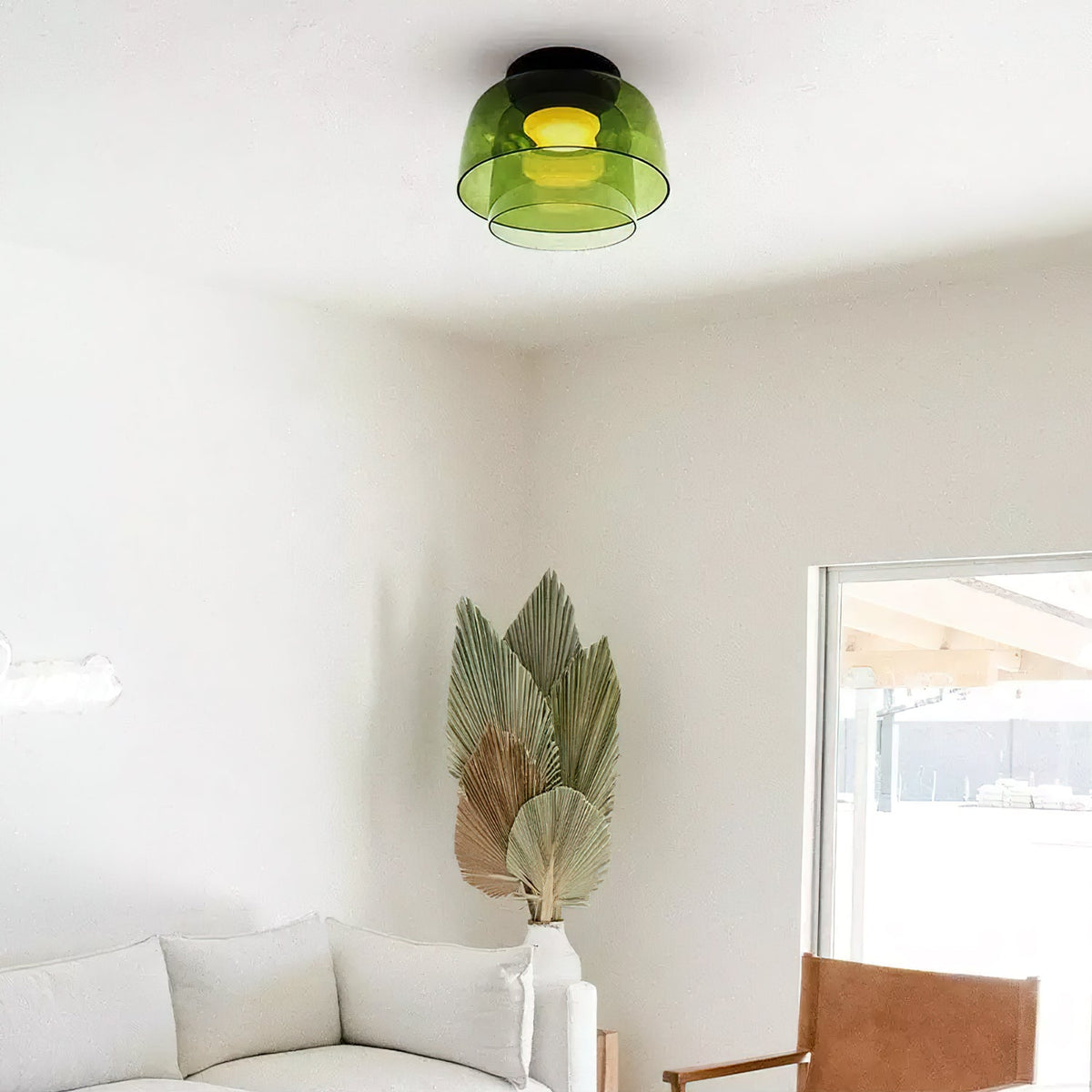 Levels Layered Glass Ceiling Lamp