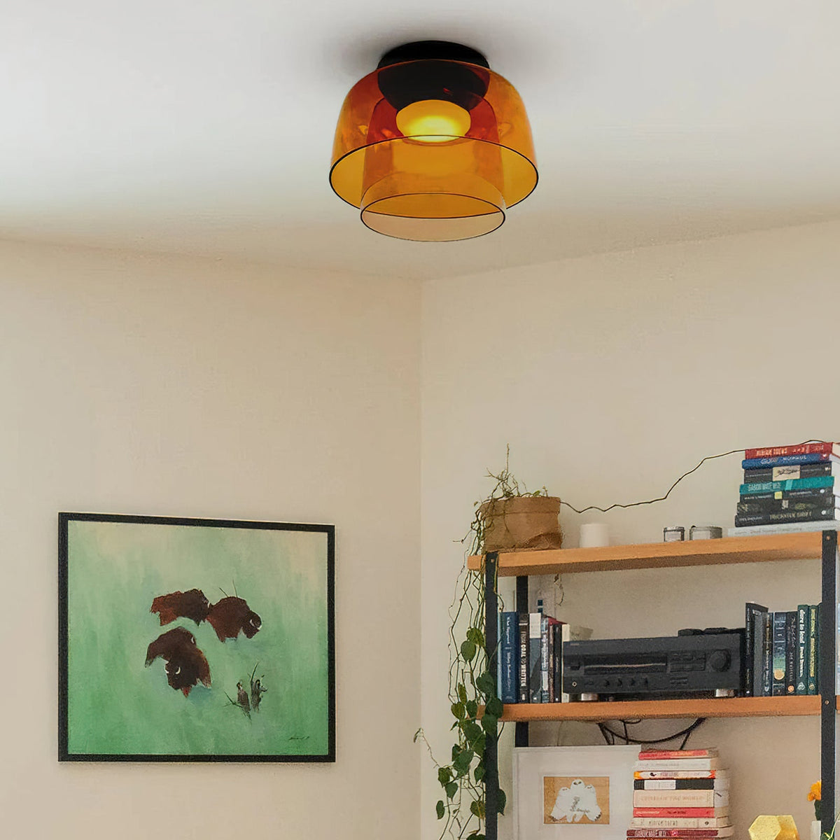 Levels Layered Glass Ceiling Lamp