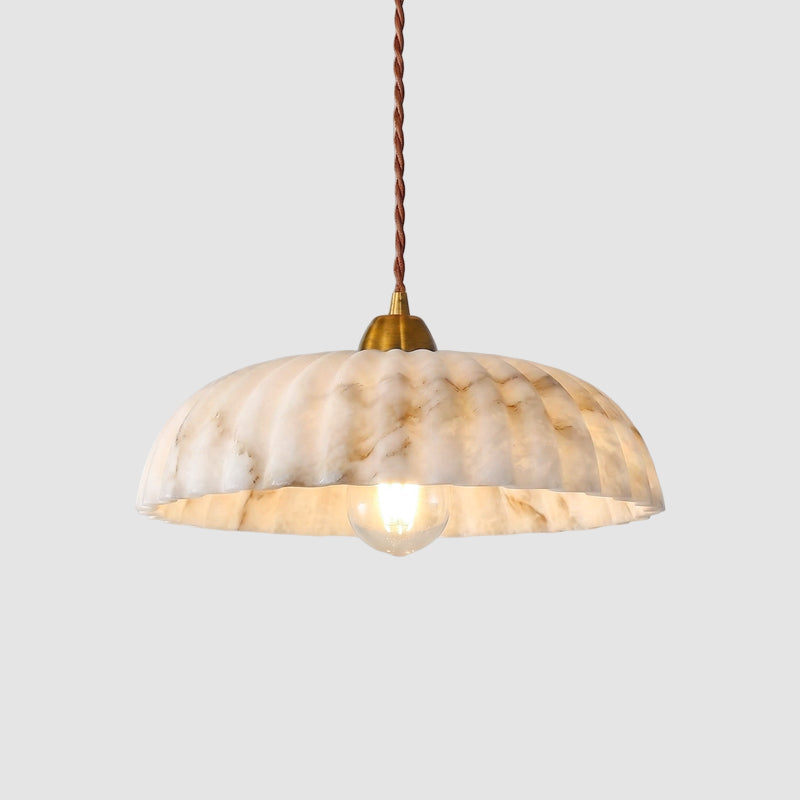 Orielle Alabaster Effect Pendant Light